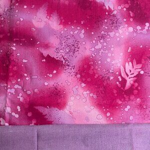 Set of 2 Coordinated Cotton Quilting Fabrics - Purple Colorway